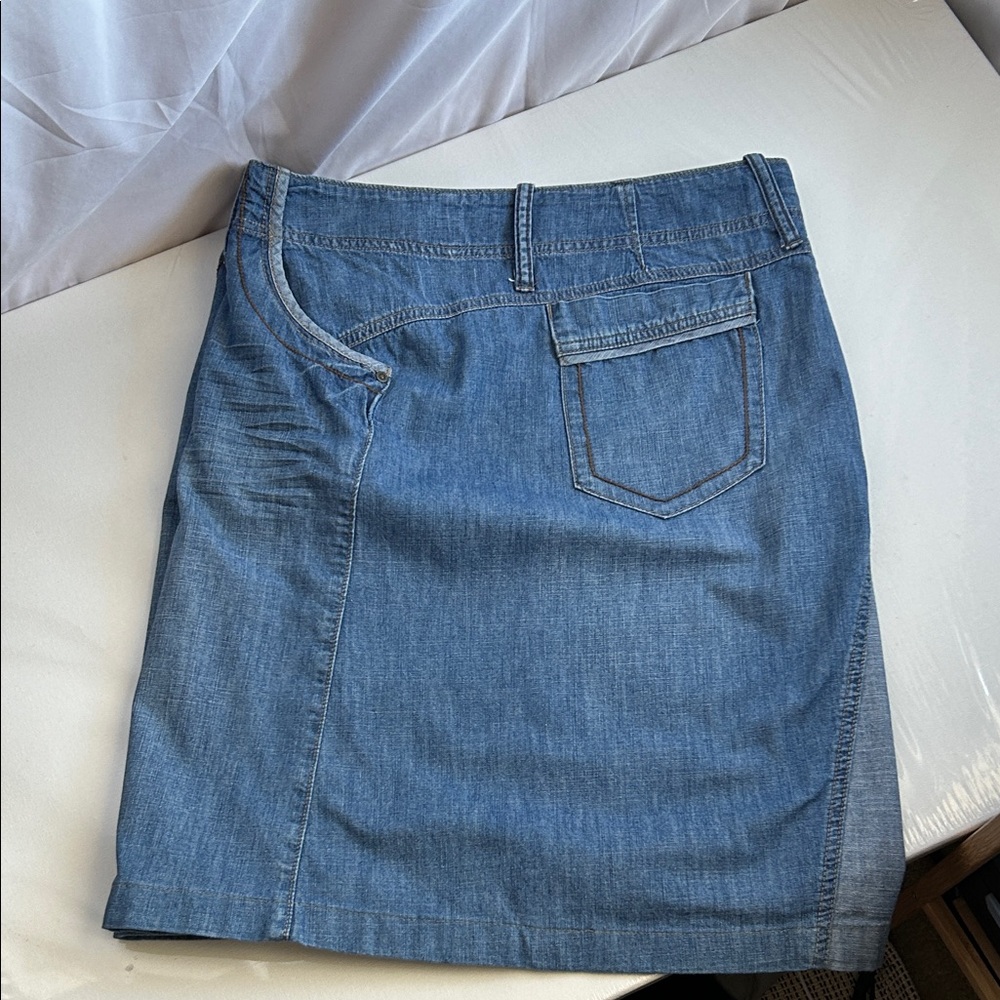 Fat Face Skirt Light Blue Denim Mini - Picture 4 of 13